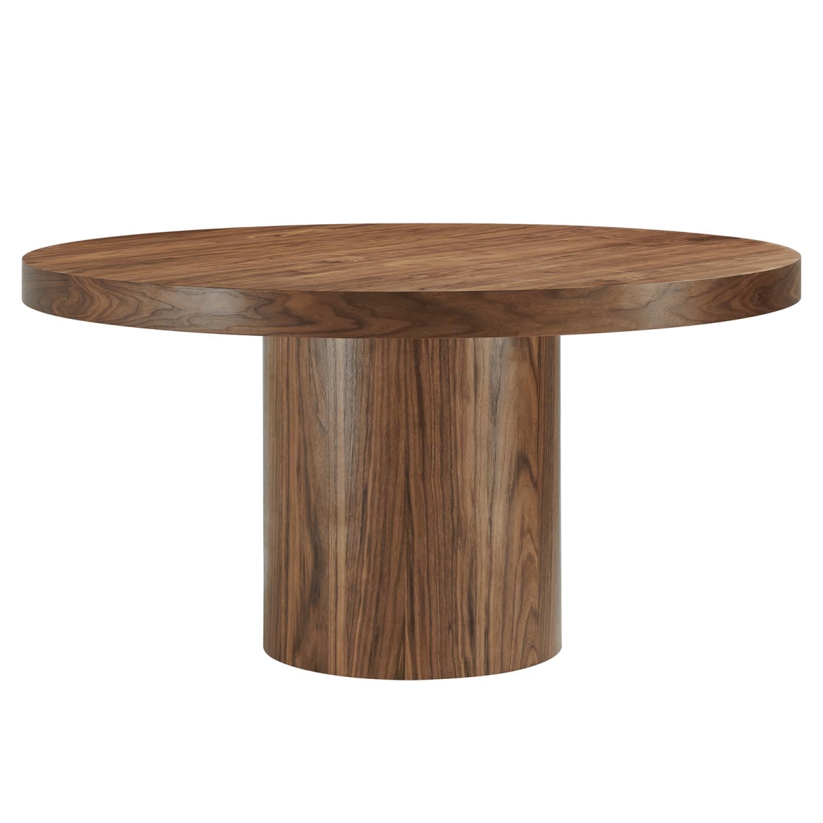 EEI-4911-WAL 60 in. Gratify Round Dining Table, Walnut