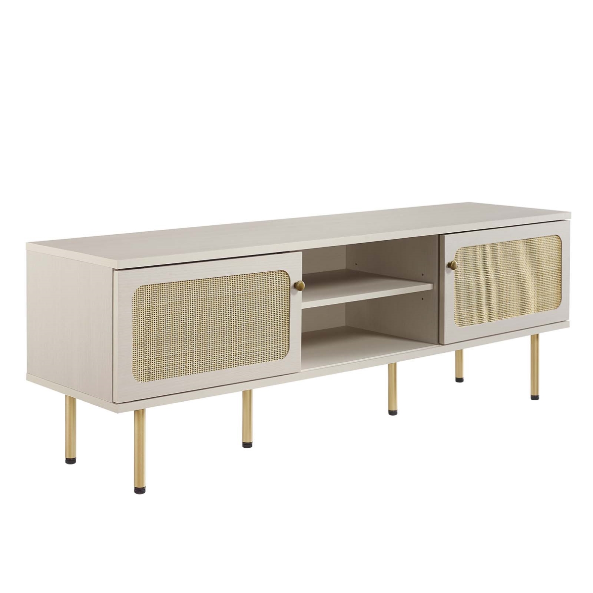 60 in. Cambria TV Stand, White
