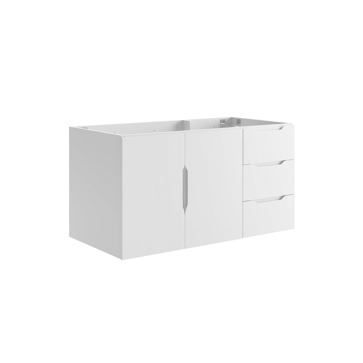 EEI-4894-WHI 36 in. Vitality Bathroom Vanity Cabinet without Sink Basin, White