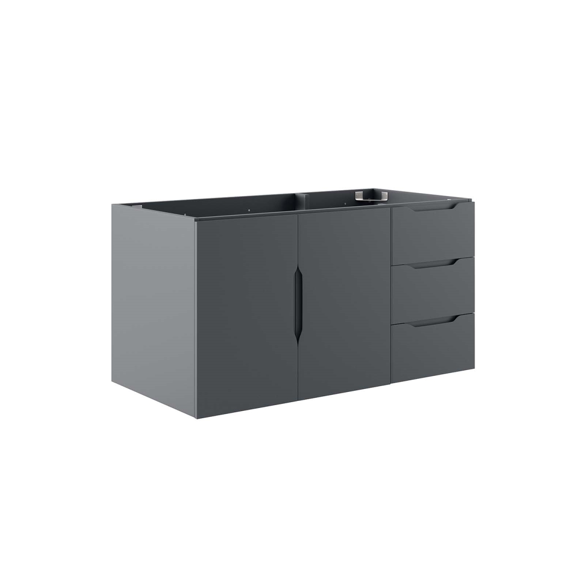 EEI-4894-GRY 36 in. Vitality Bathroom Vanity Cabinet without Sink Basin, Gray