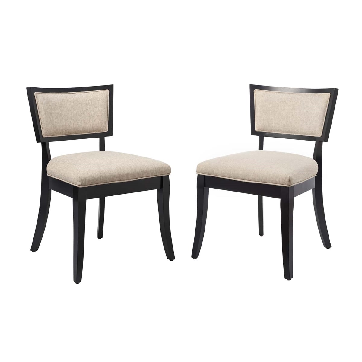 EEI-4557-BEI Pristine Upholstered Fabric Dining Chairs, Beige - Set of 2 -  Modway Furniture