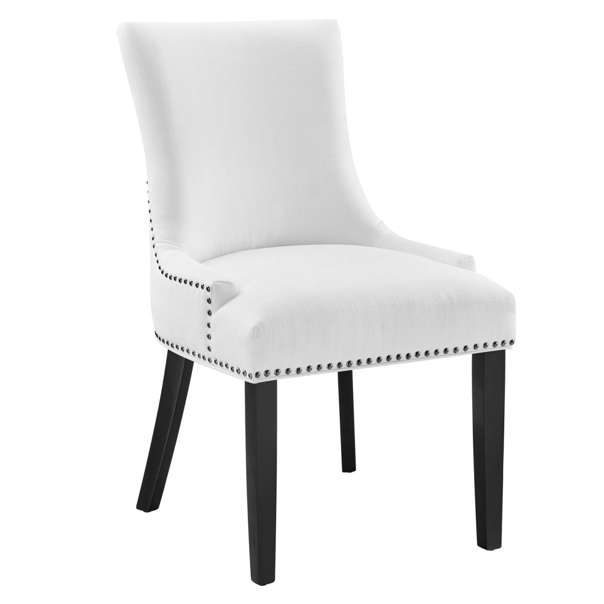 EEI-2229-WHI 36 x 22 x 25 in. Marquis Fabric Dining Chair, White -  Modway Furniture