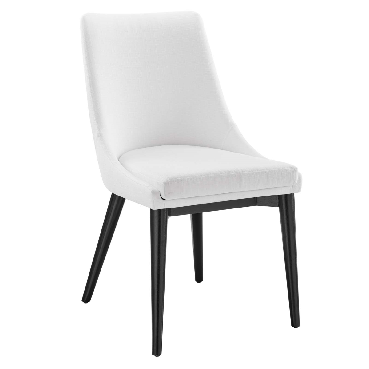 EEI-2227-WHI 34 x 19 x 24 in. Viscount Fabric Dining Chair, White -  Modway Furniture