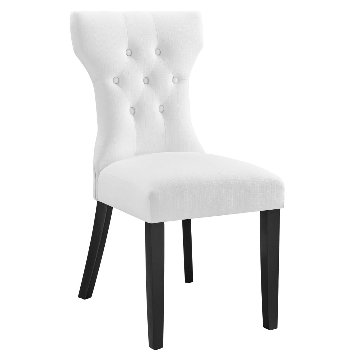EEI-1380-WHI 36 x 18 x 24.5 in. Silhouette Dining Side Chair, White