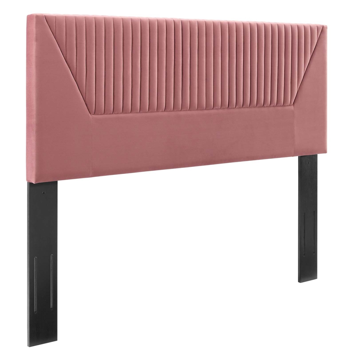 Picture of Modway Furniture MOD-6669-DUS 23.5 x 78.5 x 3 in. Patience Channel Tufted Performance Velvet King & California King Size Headboard&#44; Dusty Rose