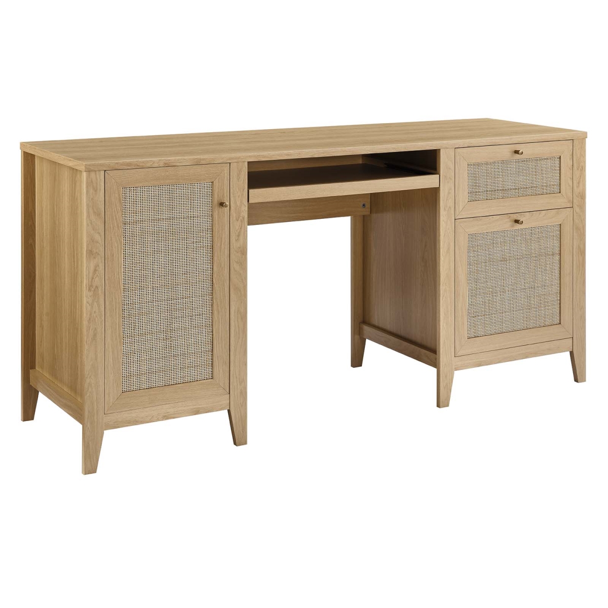 EEI-6117-OAK 63 in. Soma Office Desk, Oak