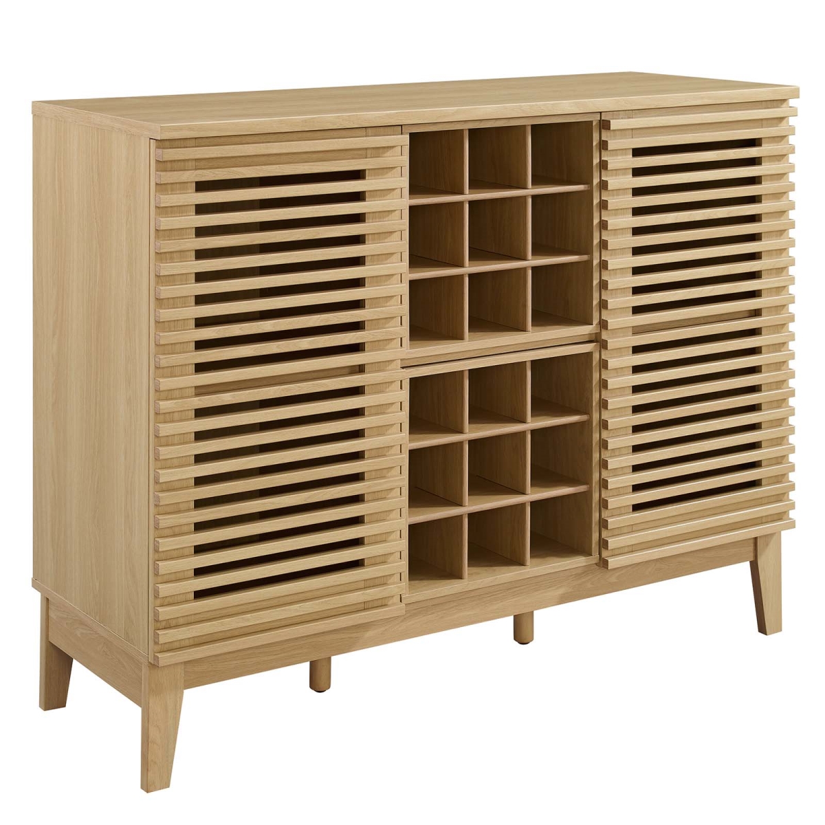 Picture of Modway Furniture EEI-6156-OAK 37 x 46 x 17 in. Render Bar Cabinet, Oak