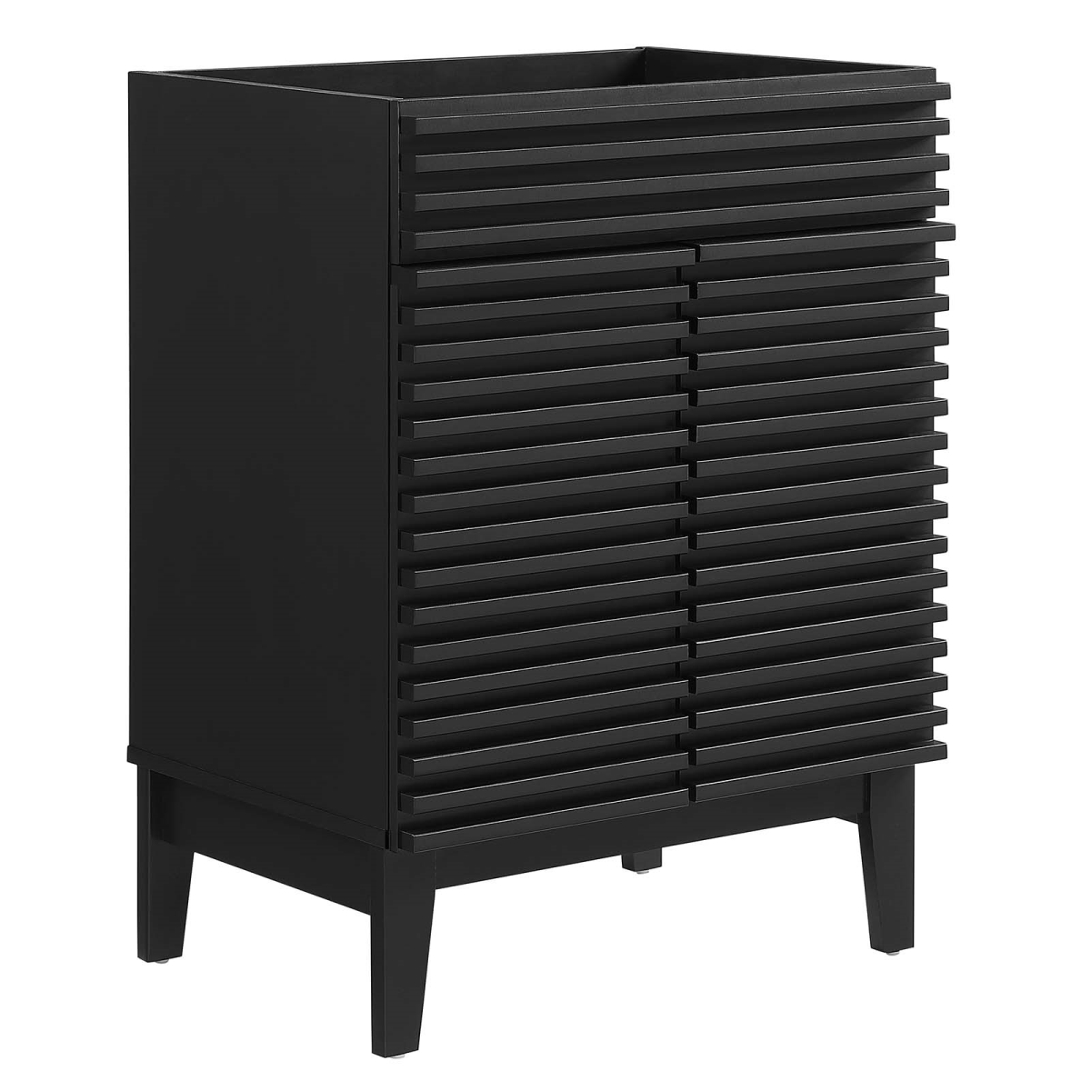 EEI-4598-BLK 32 x 23.5 x 18.5 in. Render Bathroom Vanity Cabinet without Sink Basin, Black