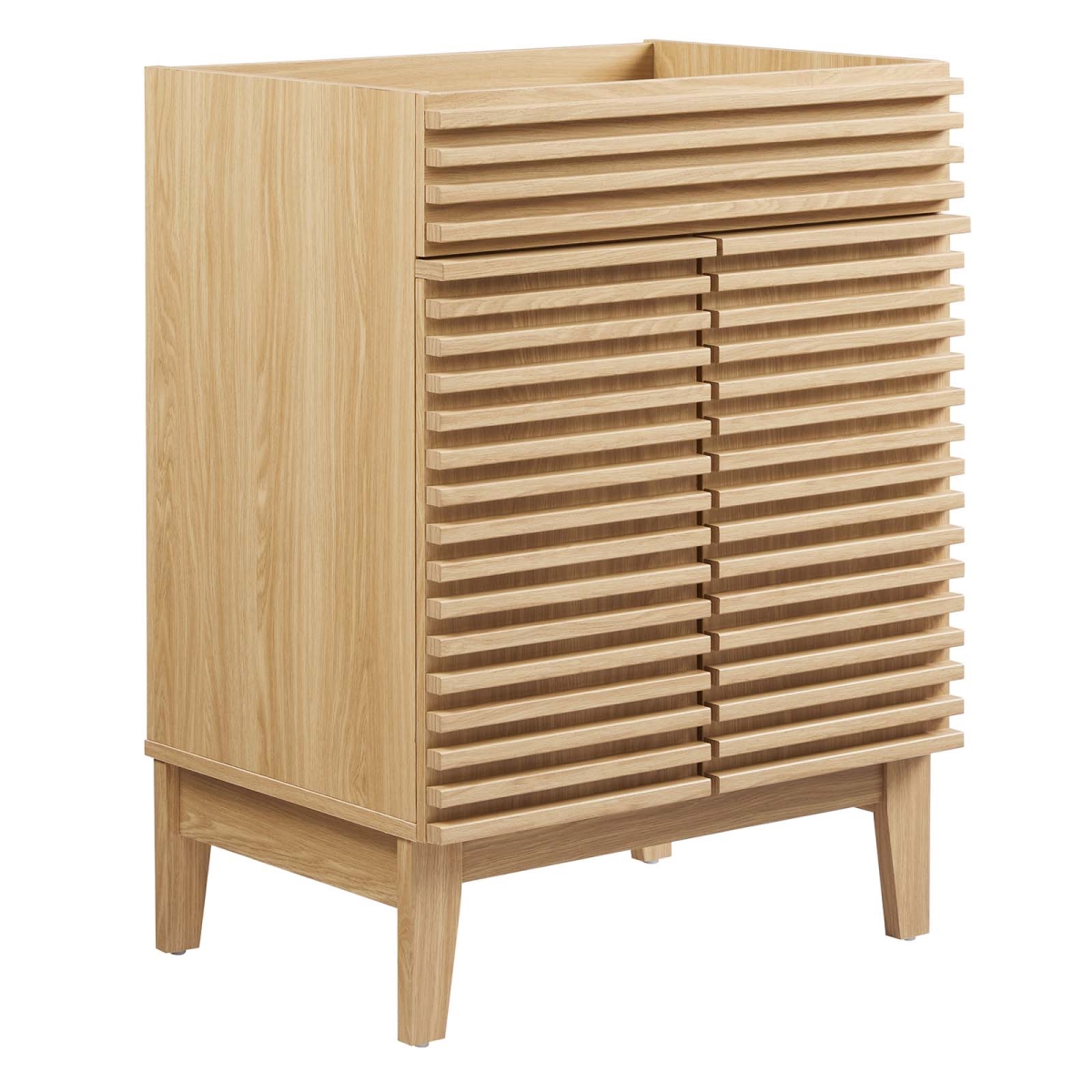 EEI-4598-OAK 32 x 23.5 x 18.5 in. Render Bathroom Vanity Cabinet without Sink Basin, Oak