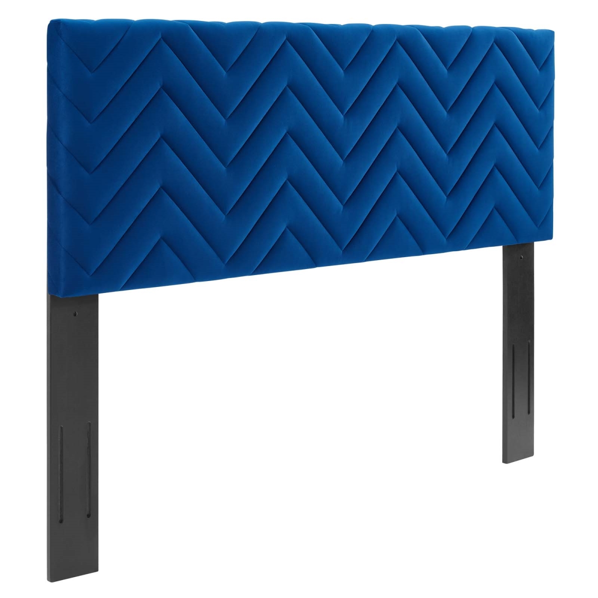 Picture of Modway Furniture MOD-6660-NAV 22.5 x 78.5 x 3 in. Mercy Chevron Tufted Performance Velvet King & California King Size Headboard&#44; Navy Blue