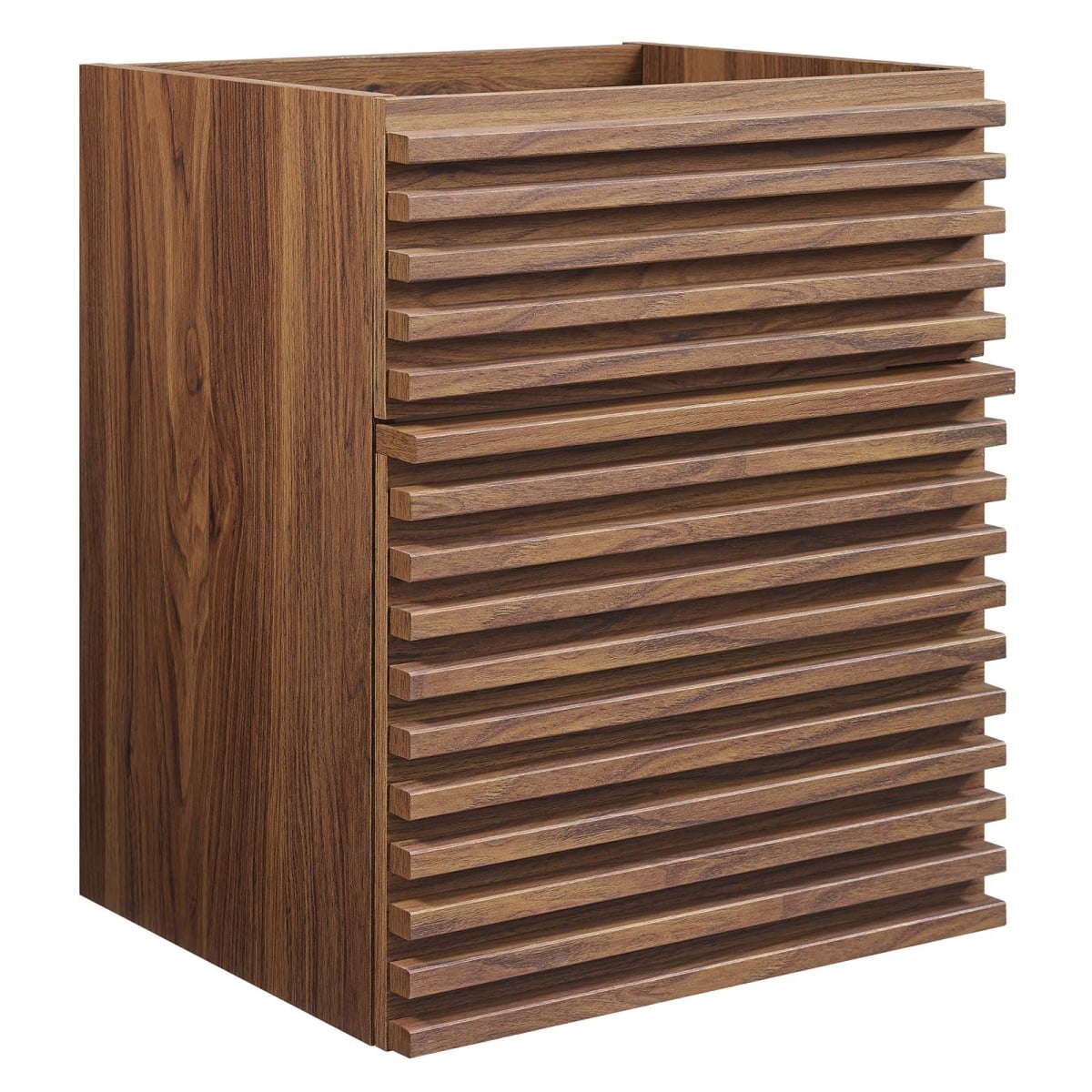 EEI-4848-WAL 18 in. Render Wall-Mount Bathroom Vanity Cabinet, Walnut
