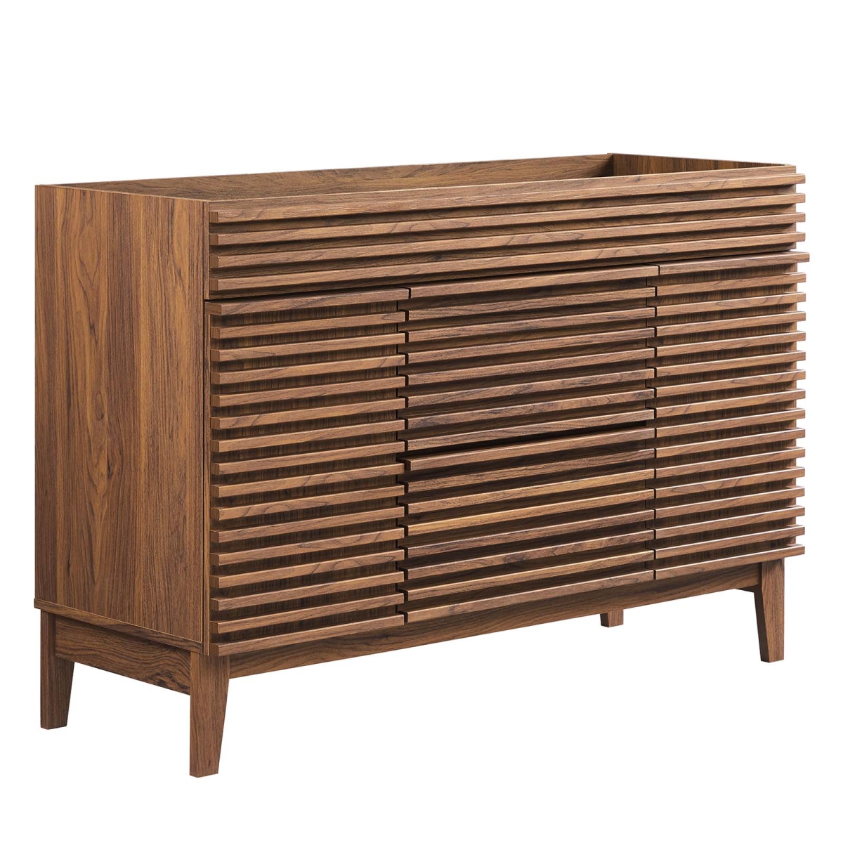 EEI-4341-WAL 48 in. Render Single Bathroom Vanity Cabinet, Walnut