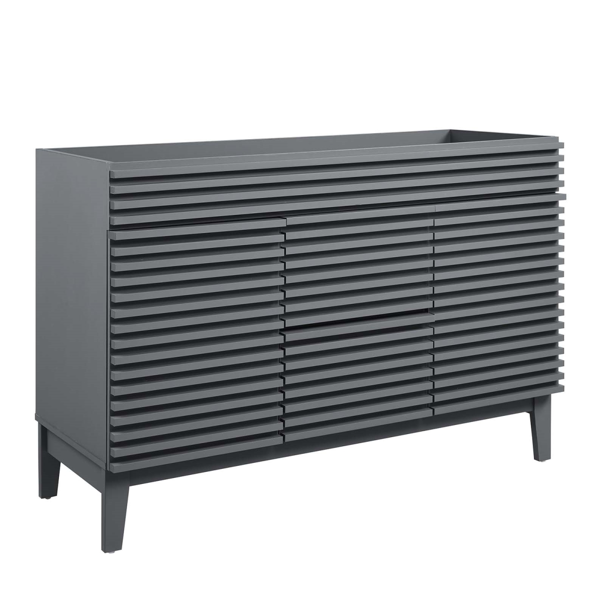 EEI-4342-GRY 48 in. Render Double Bathroom Vanity Cabinet, Gray