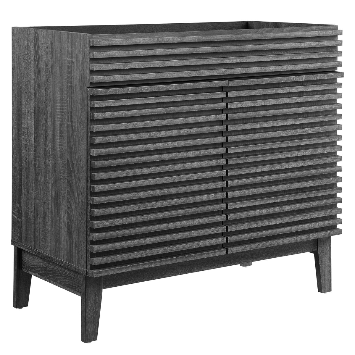 EEI-4340-CHA 36 in. Render Bathroom Vanity Cabinet, Charcoal