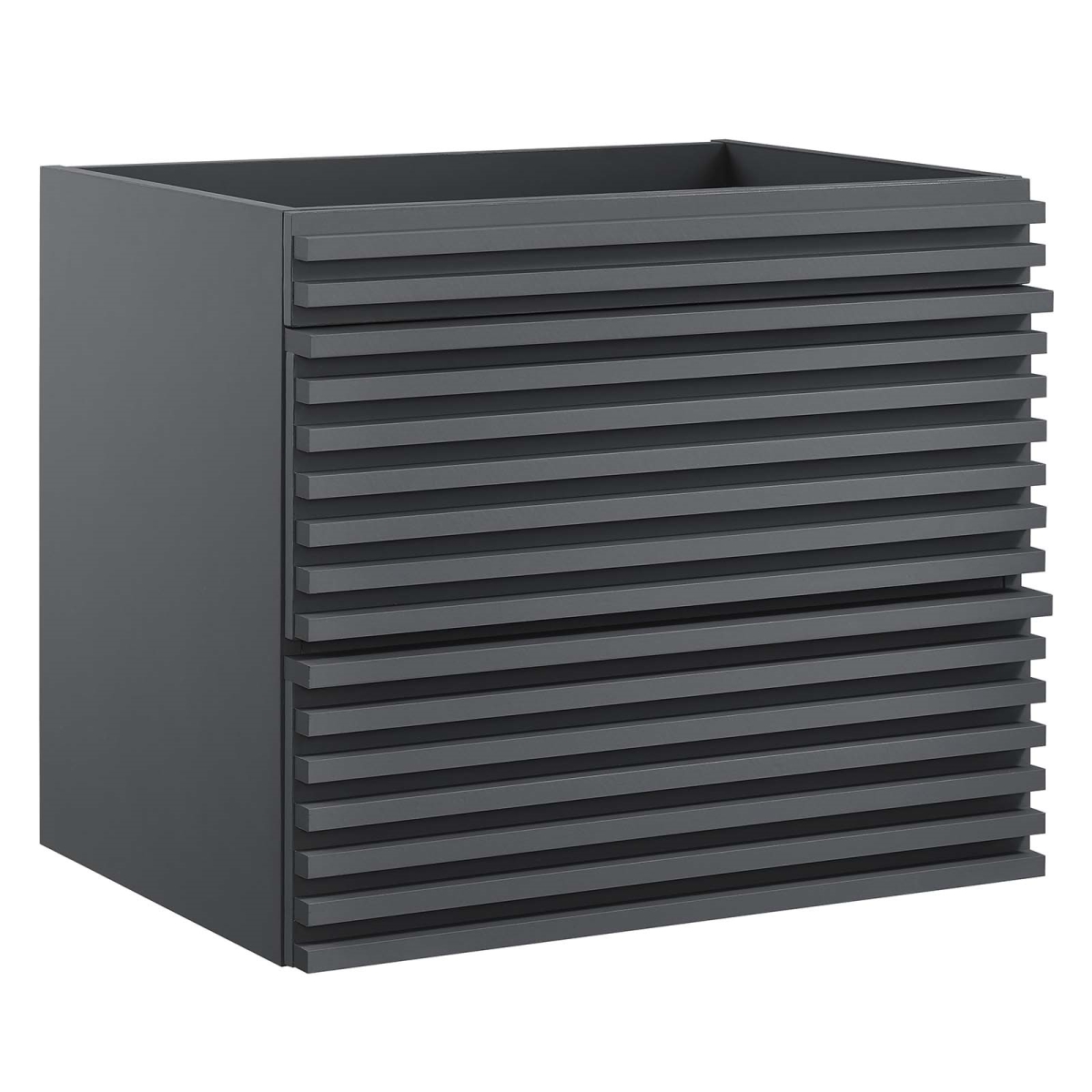 EEI-4338-GRY 24 in. Render Wall-Mount Bathroom Vanity Cabinet, Gray