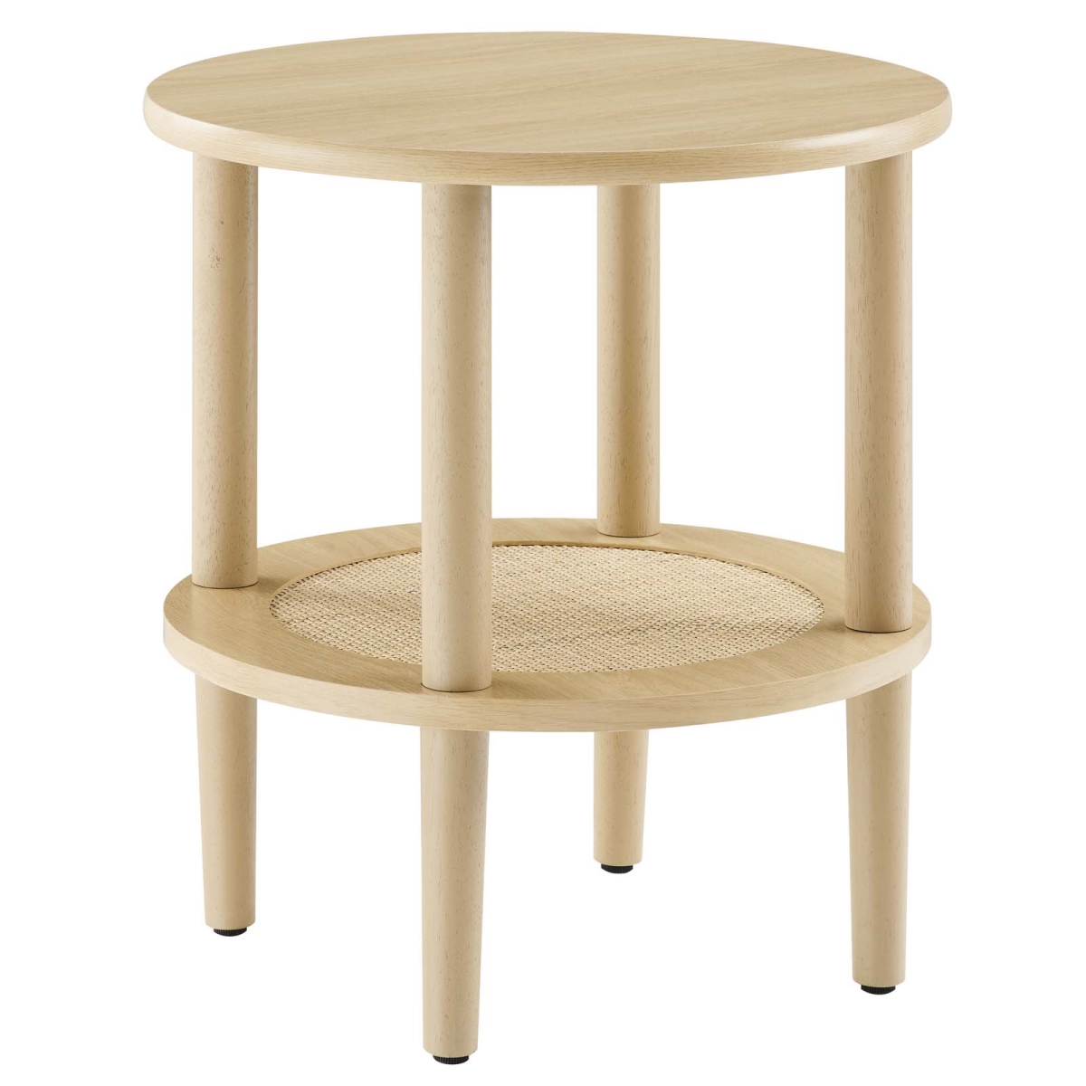 EEI-6527-OAK 19.5 x 18.5 x 18.5 in. Torus Round Side Table, Oak