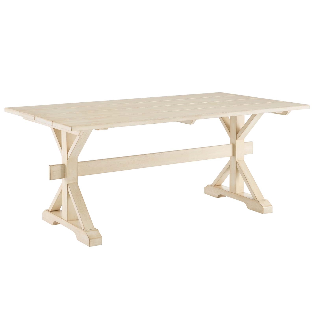 EEI-4579-NAT 71 in. Windchime Wood Dining Table, Natural