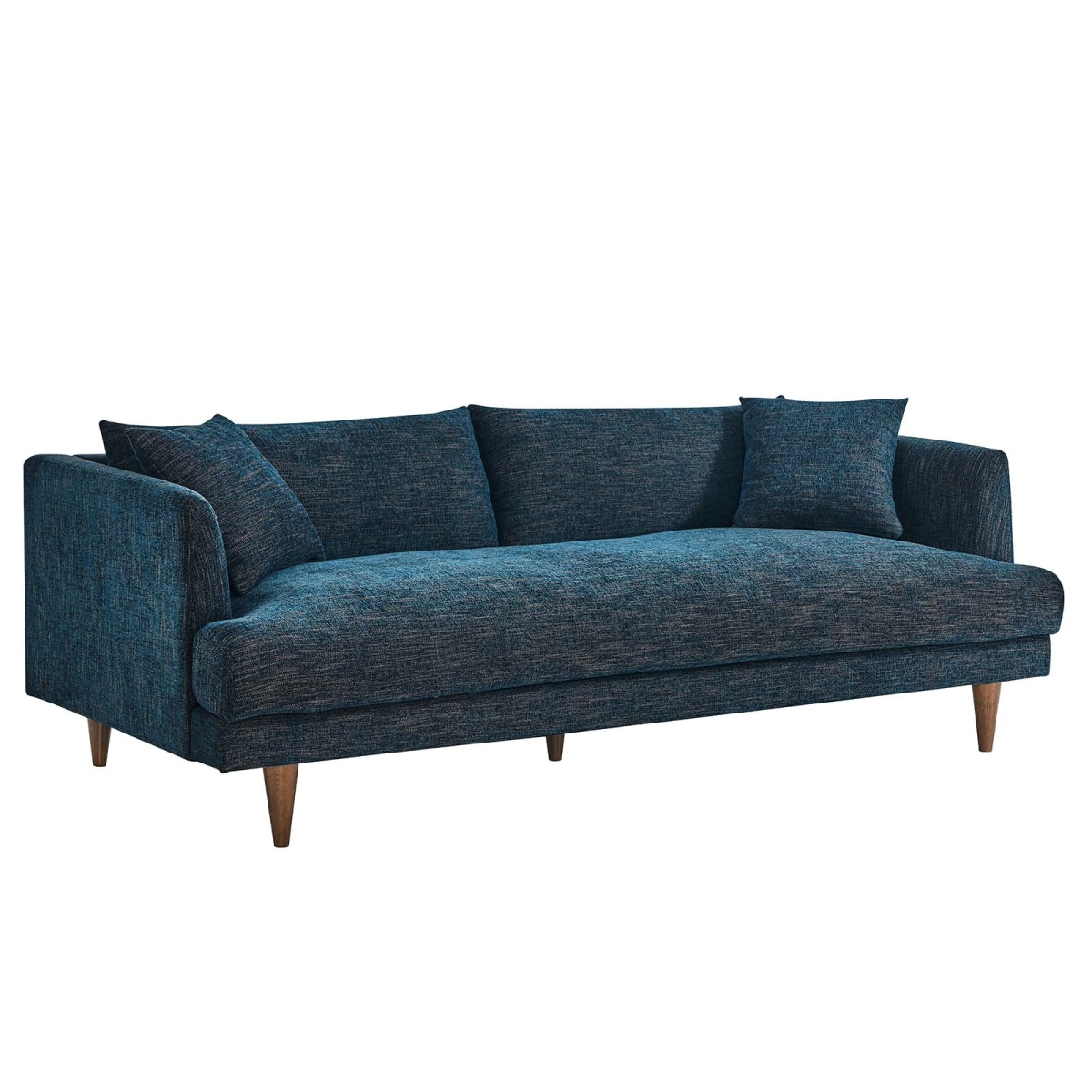 EEI-6405-HEA Zoya Down Filled Overstuffed Sofa, Navy Fabric