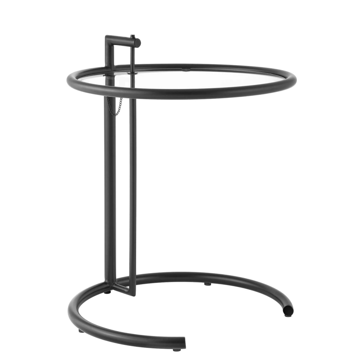 EEI-125-BLK Eileen Gray Metal Side Table, Black