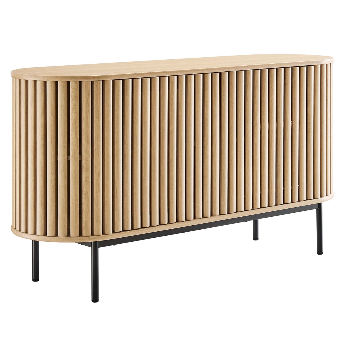 EEI-6590-OAK 59 in. Fortitude Oval Sideboard, Oak
