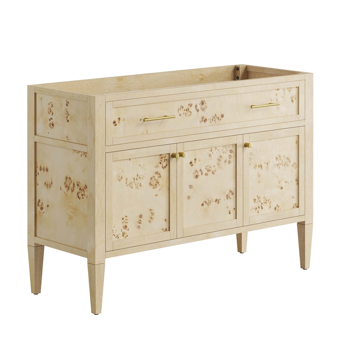 EEI-6140-BUR 48 in. Elysian Wood Bathroom Vanity Cabinet, Burl