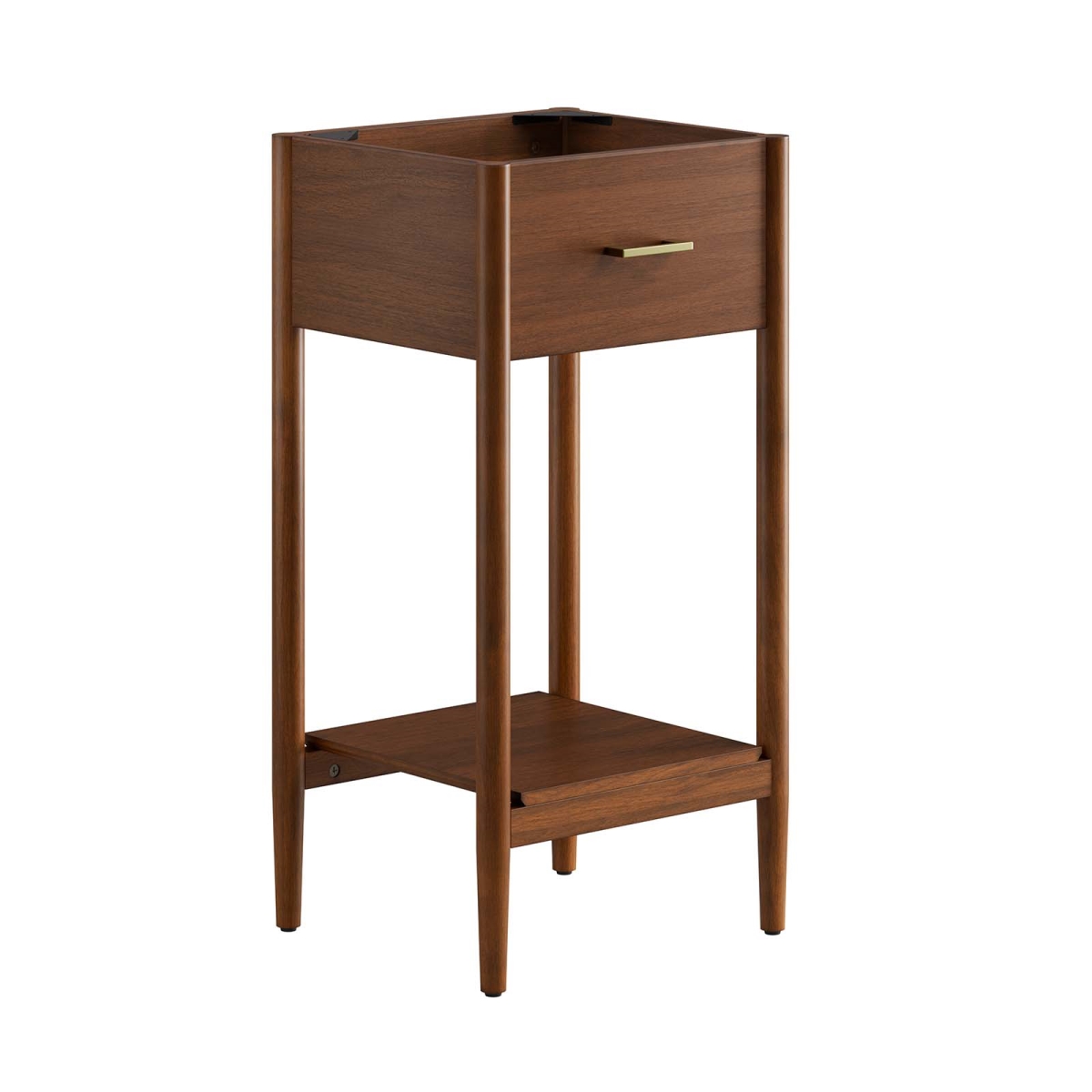 EEI-6351-WAL 18 in. Zaire Bathroom Vanity Cabinet, Walnut