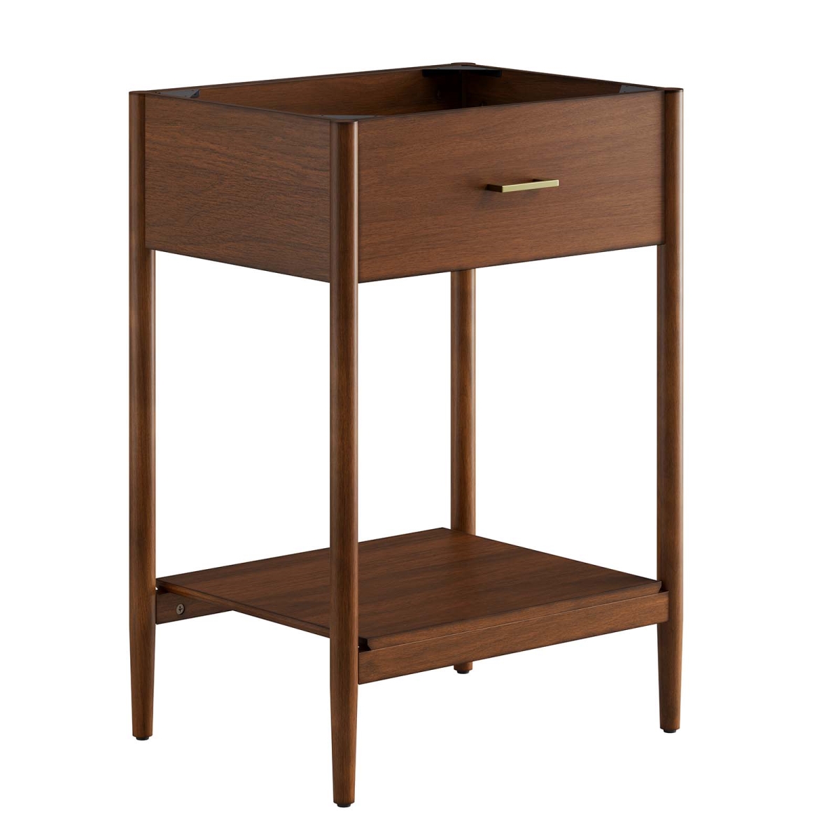 EEI-6352-WAL 24 in. Zaire Bathroom Vanity Cabinet, Walnut