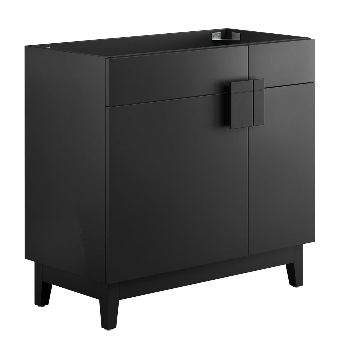 EEI-6400-BLK 36 in. Miles Bathroom Vanity Cabinet, Black