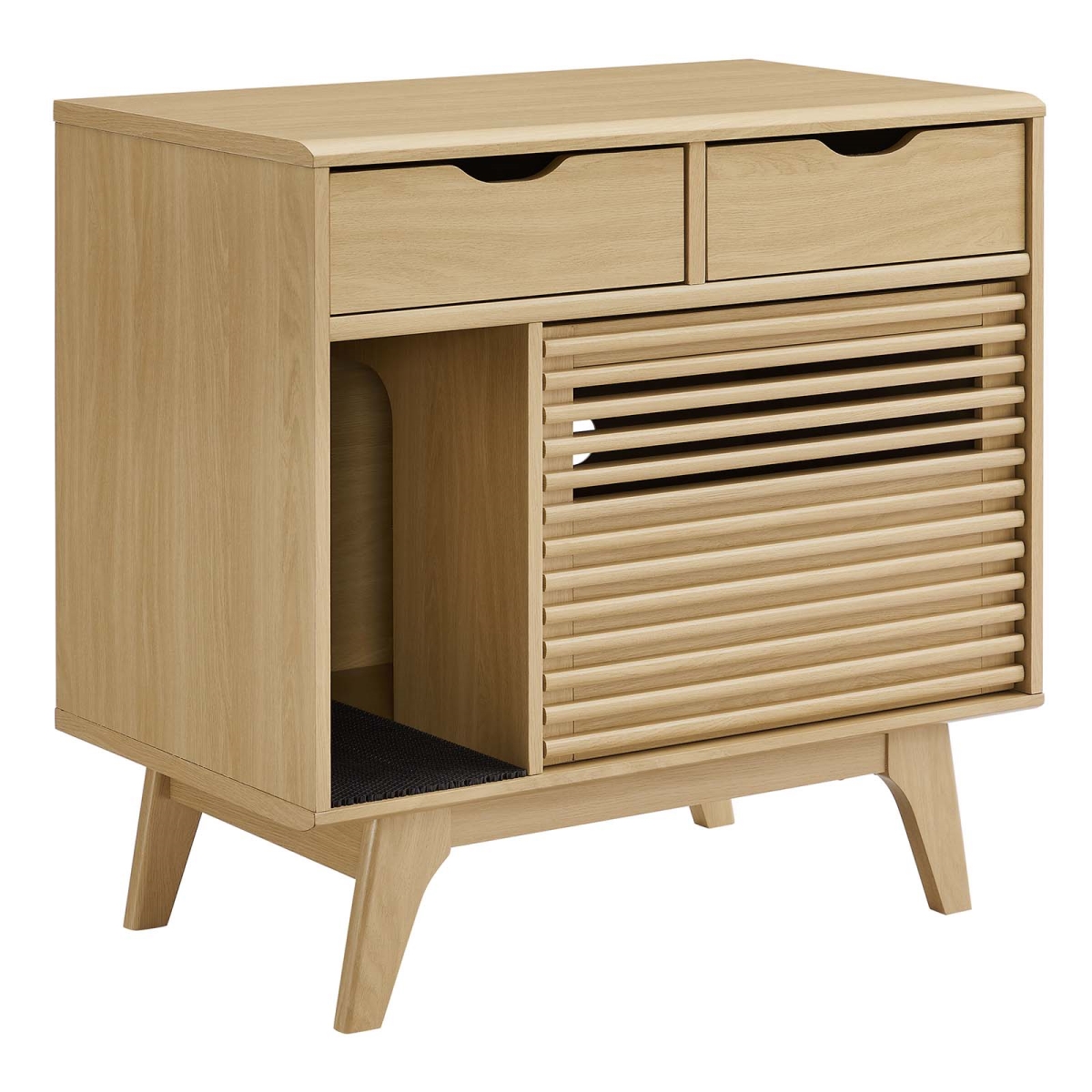 EEI-6796-OAK Render Cat Cabinet, Oak