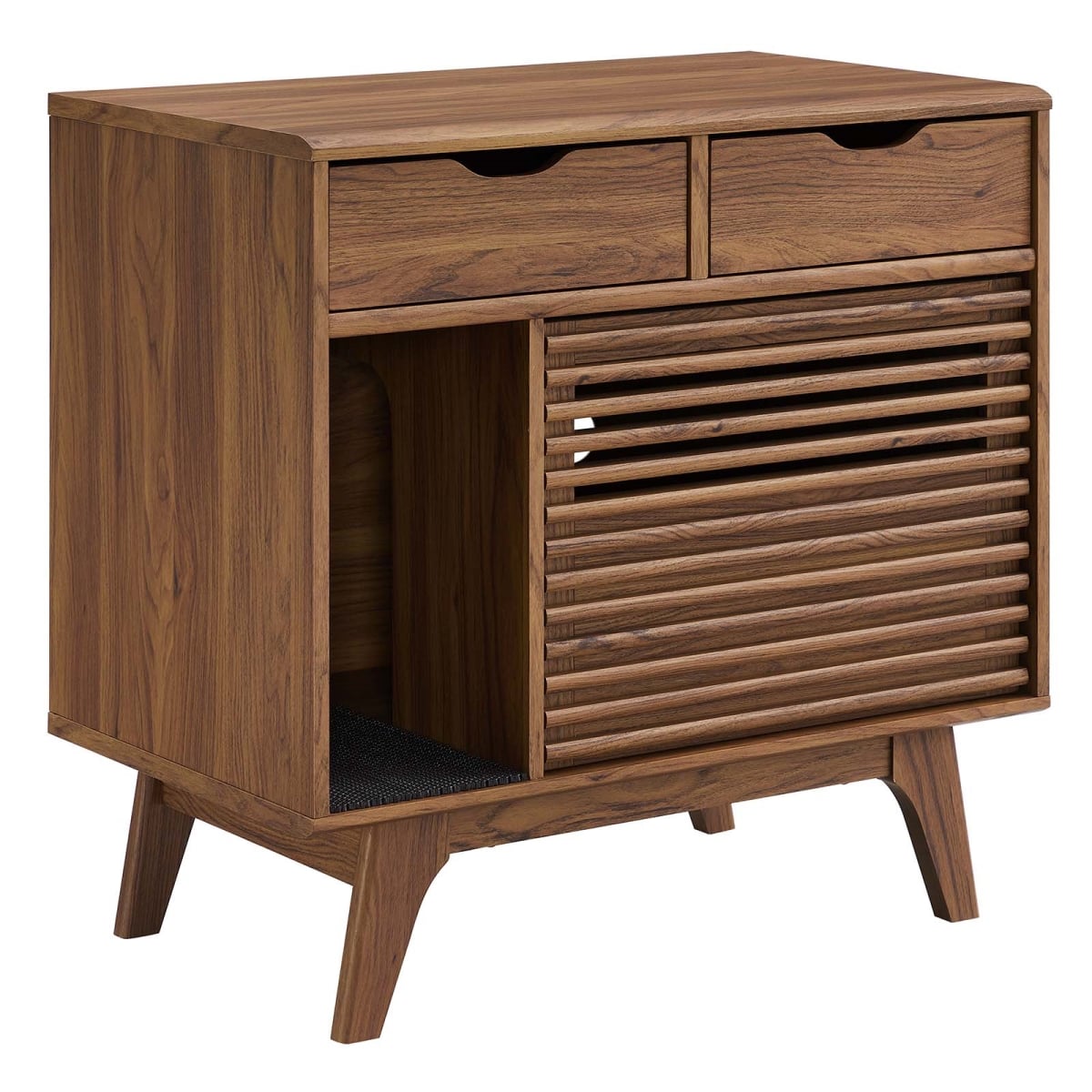 EEI-6796-WAL Render Cat Cabinet, Walnut
