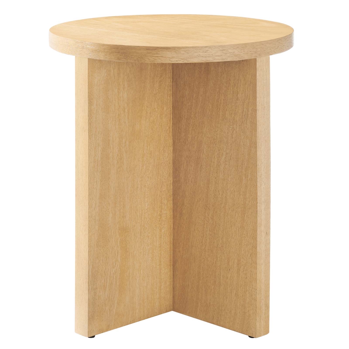 EEI-6579-NAT Silas Round Wood Side Table, Natural