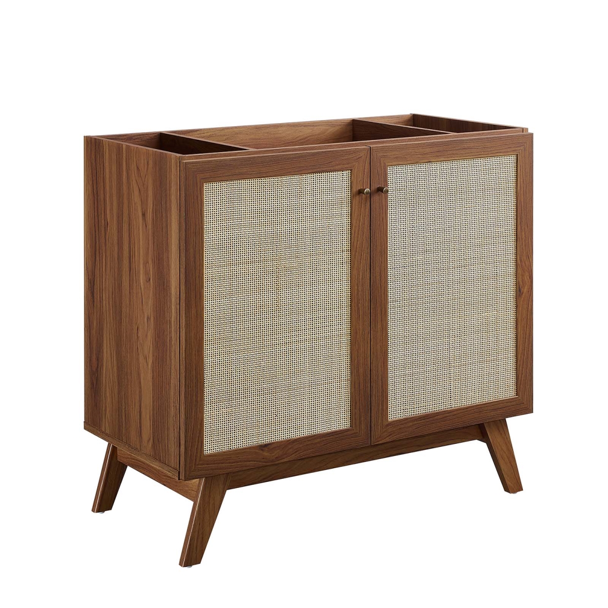EEI-6588-WAL 36 in. Soma Bathroom Vanity Cabinet, Walnut