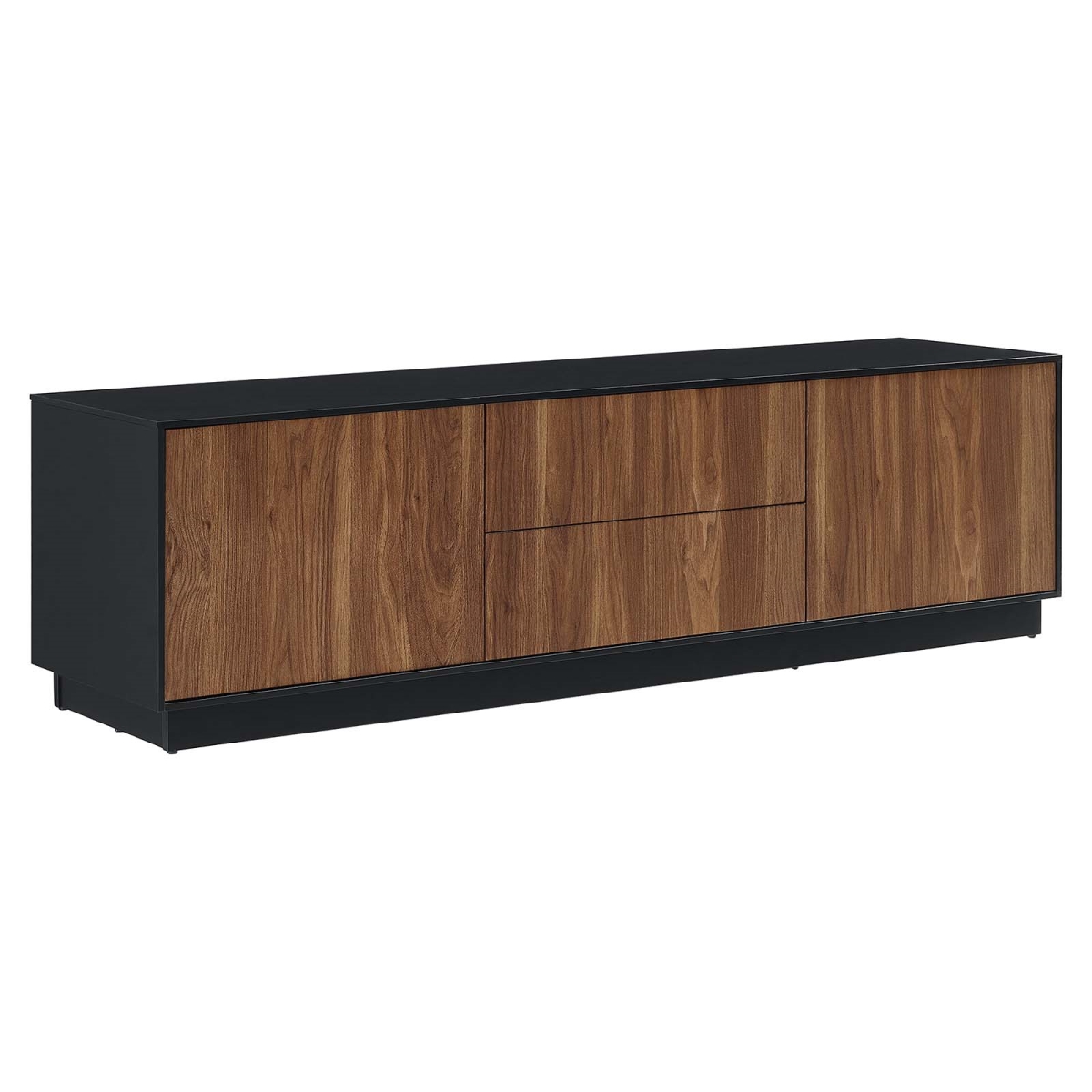 EEI-6598-BLK-WAL 63 in. Holden TV Stand, Black & Walnut