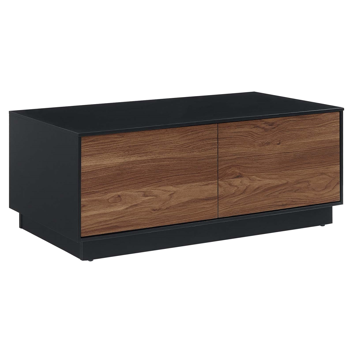 EEI-6599-BLK-WAL 36 in. Holden Coffee Table, Black & Walnut