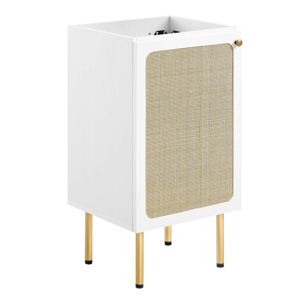 EEI-6600-WHI 18 in. Chaucer Bathroom Vanity Cabinet, White