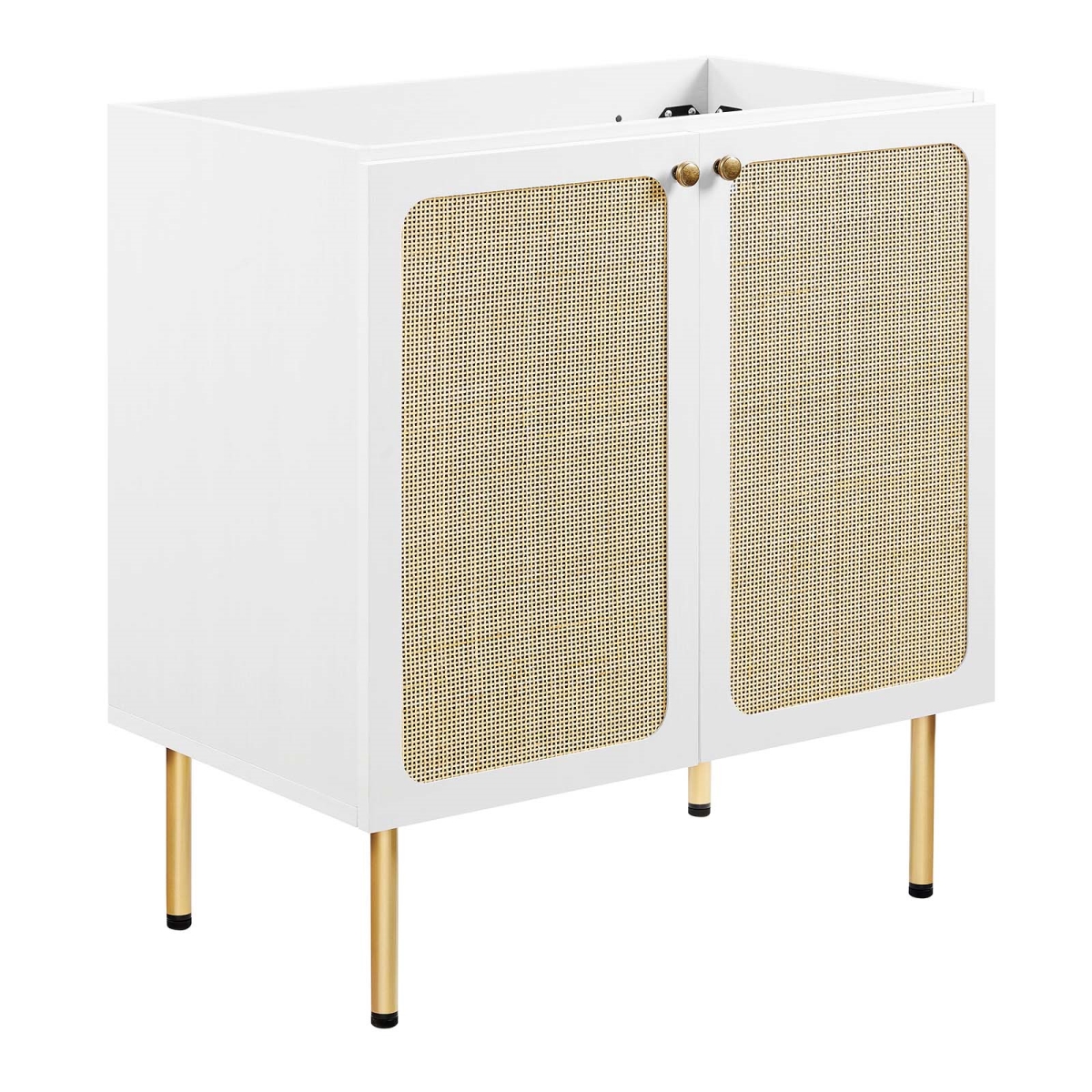 EEI-6602-WHI 30 in. Chaucer Bathroom Vanity Cabinet, White