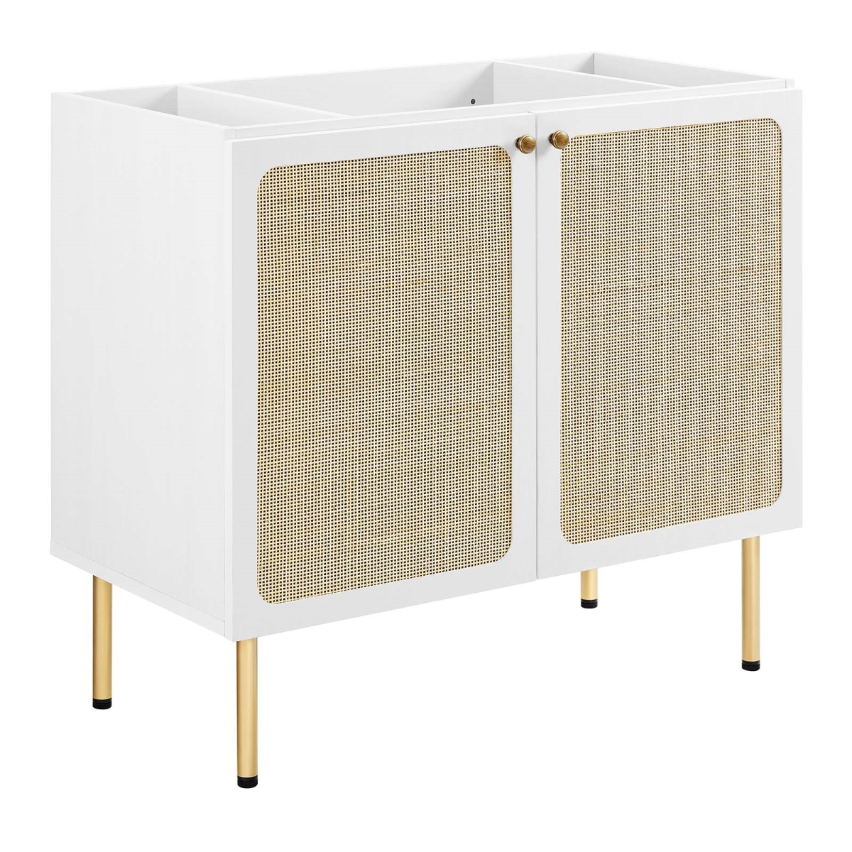 EEI-6603-WHI 36 in. Chaucer Bathroom Vanity Cabinet, White