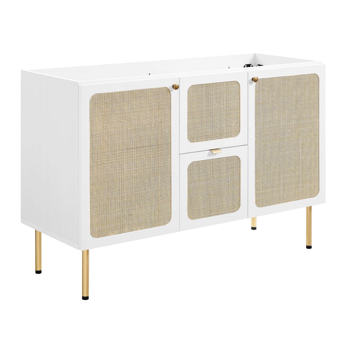 EEI-6604-WHI 48 in. Chaucer Bathroom Vanity Cabinet, White