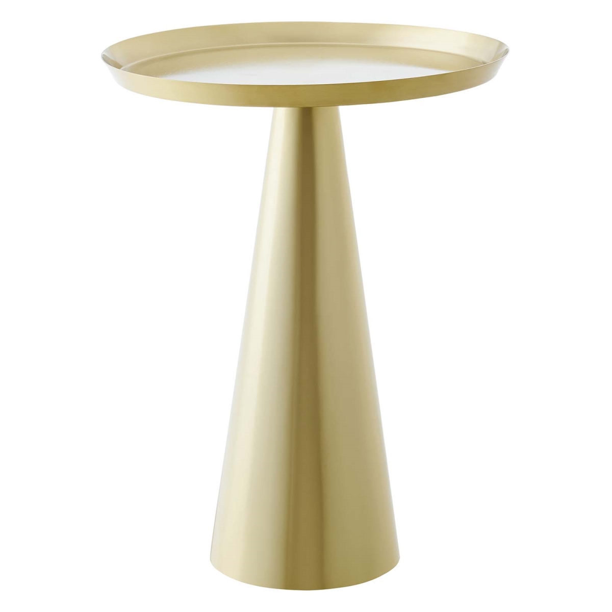 EEI-6608-BRA Maren Round Side Table, Brass