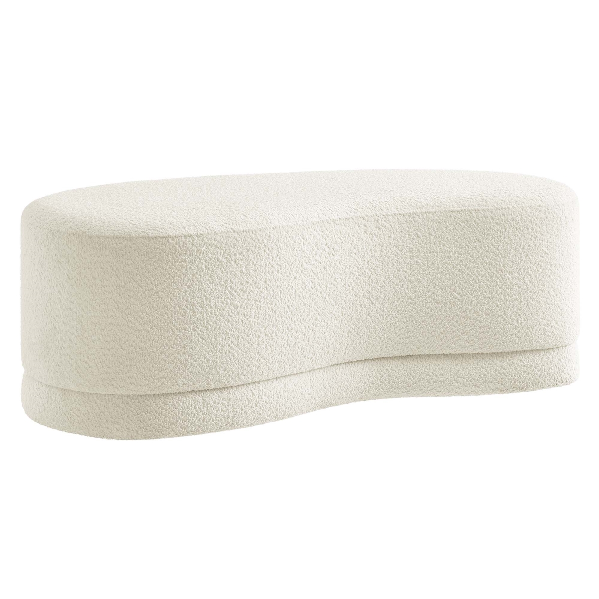 EEI-6816-CRE 48 in. Nimbus Upholstered Ottoman Bench, Cream
