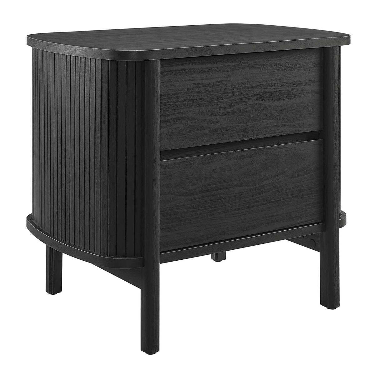 MOD-7158-BLK Cadence 2 Drawer Nightstand, Black