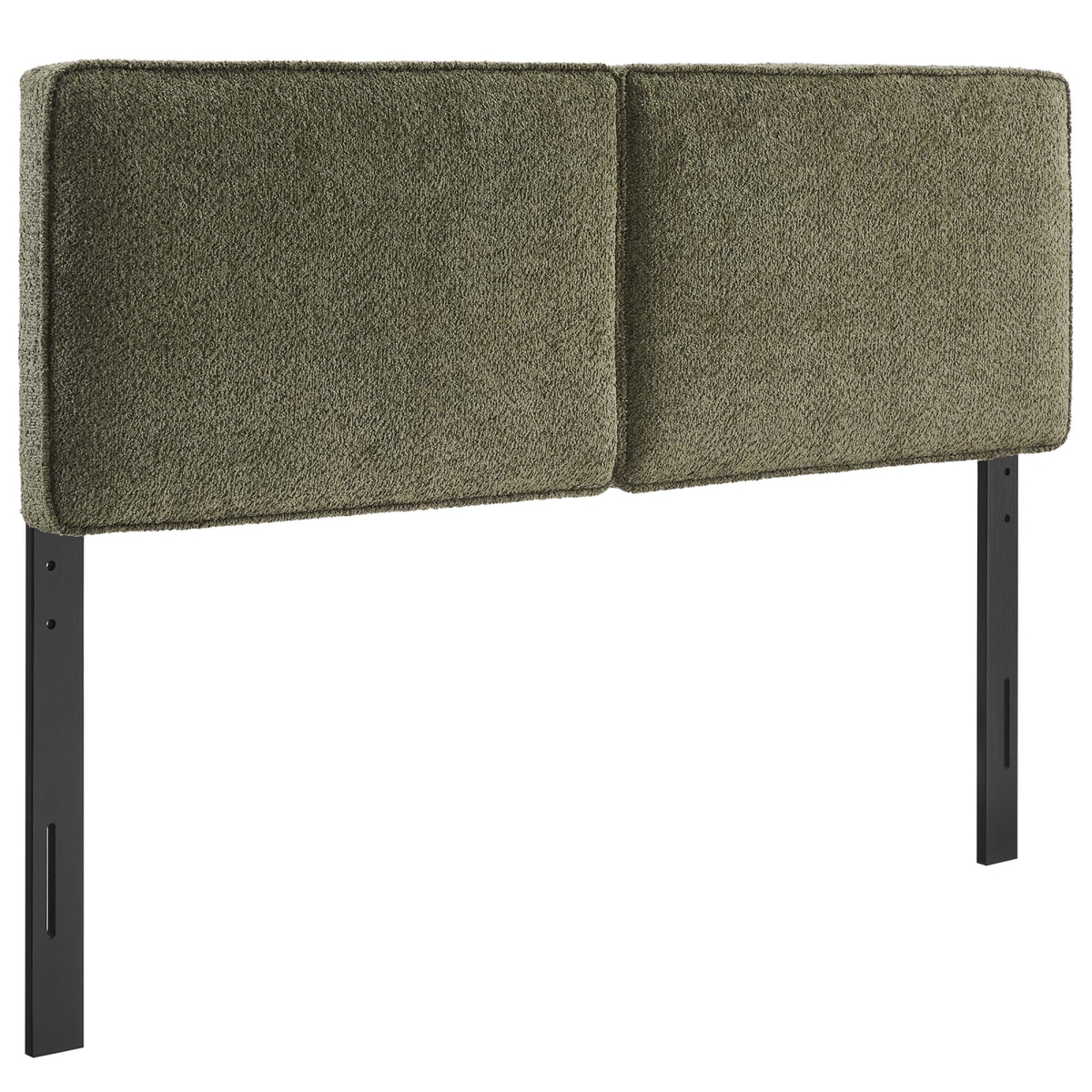 MOD-7149-SGE Lindee Boucle Fabric Headboard, Sage - Queen Size