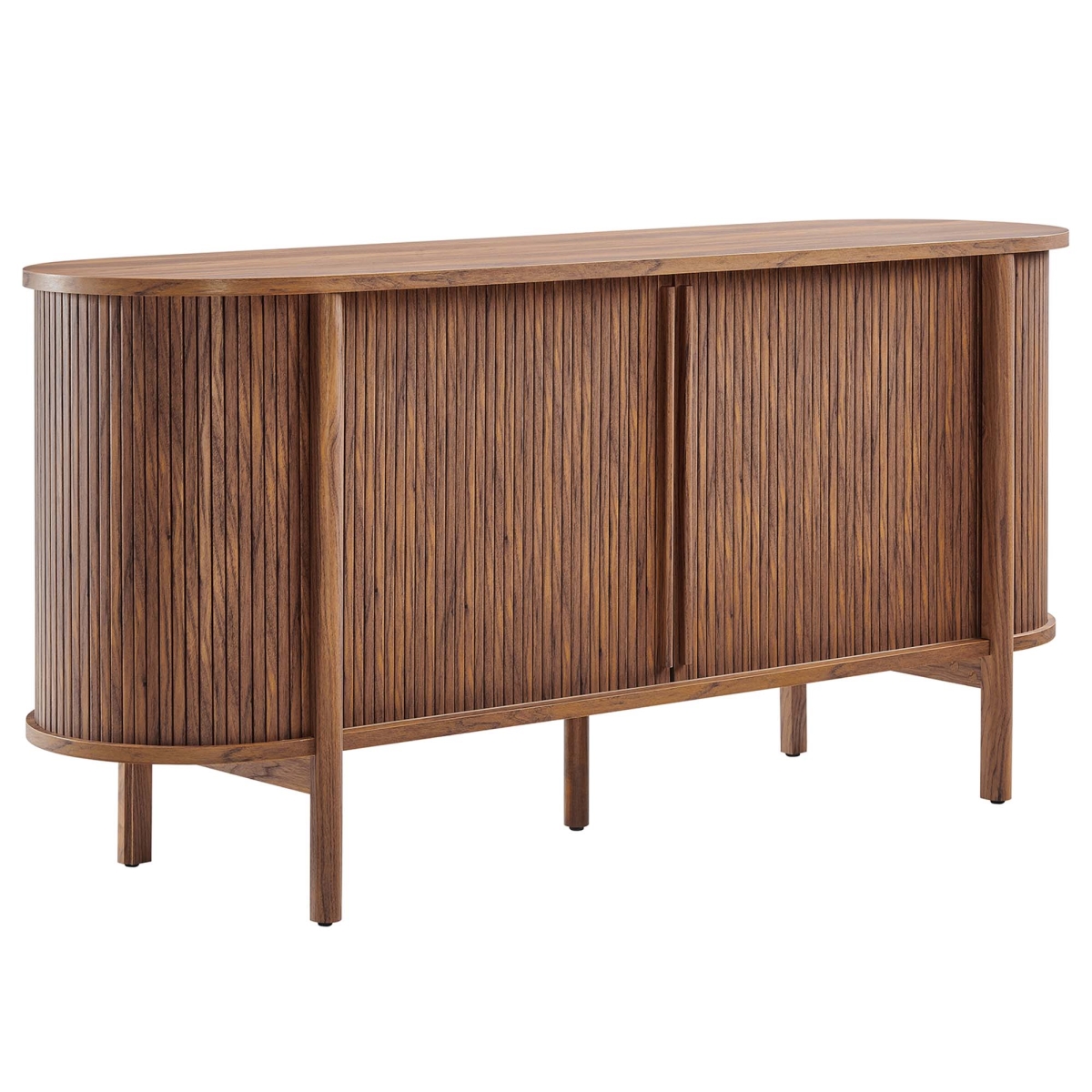 EEI-6309-WAL 63 in. Cadence Curved Sideboard, Walnut