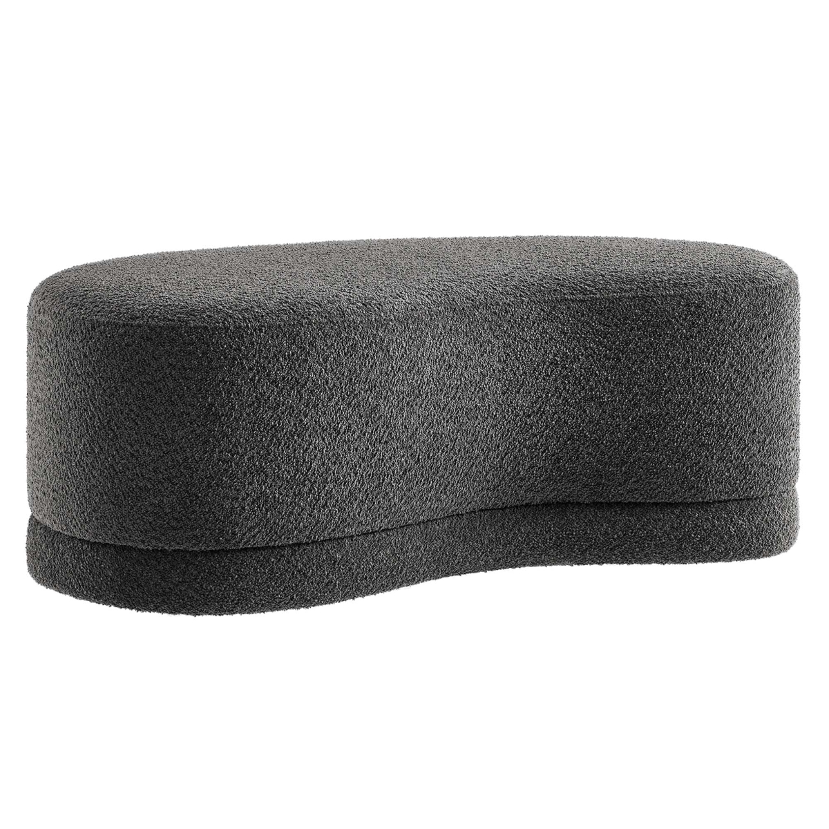 EEI-6816-SLA 48 in. Nimbus Upholstered Ottoman Bench, Cast Slate