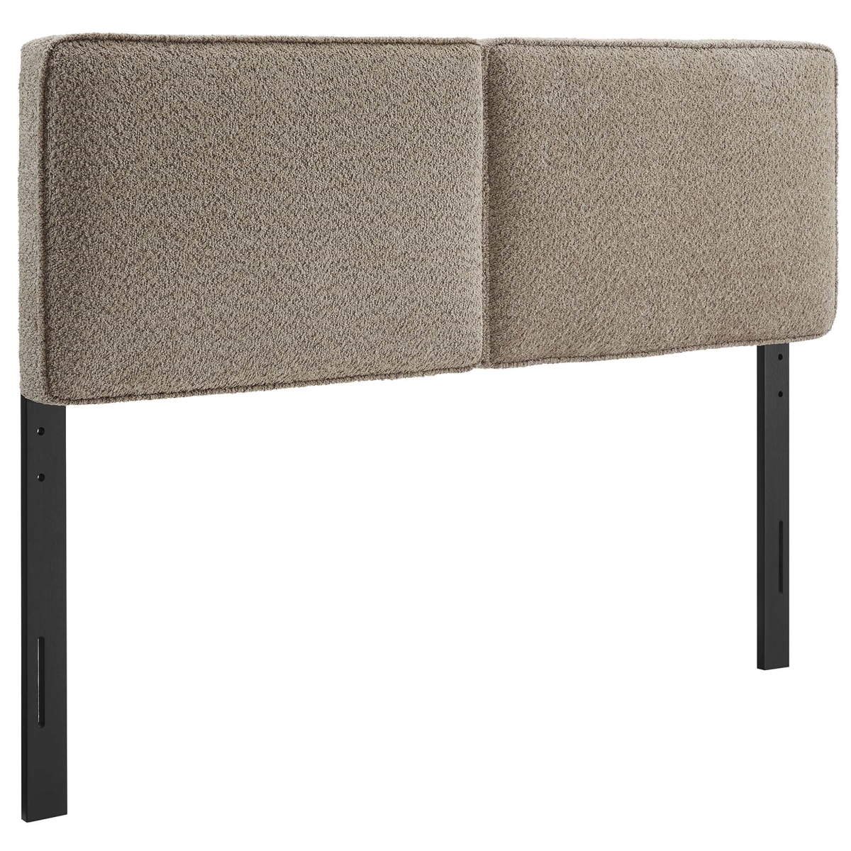 MOD-7149-OAT Lindee Boucle Fabric Headboard, Oatmeal - Queen Size