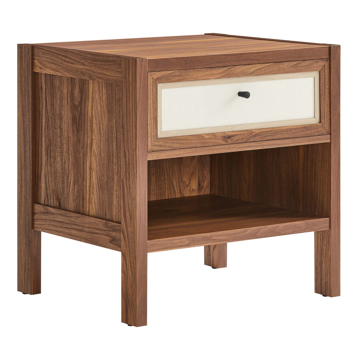 MOD-7118-WAL Capri Wood Grain Nightstand, Walnut