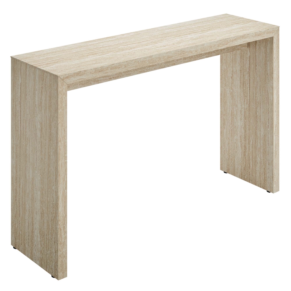 EEI-6771-TRA Mirella Faux Console Table, Travertine