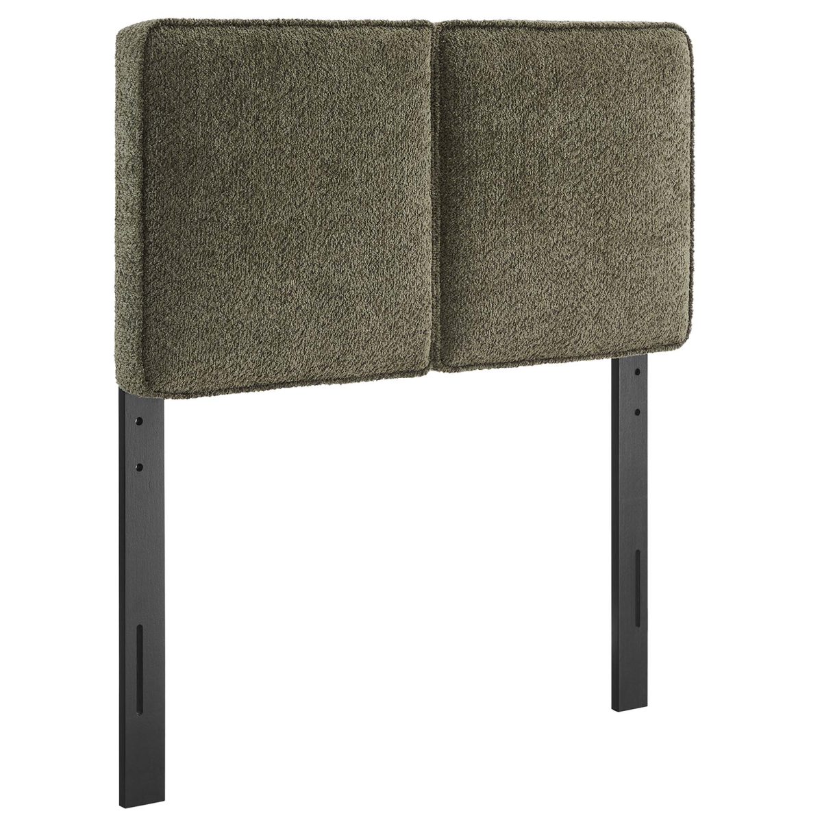 MOD-7145-SGE Lindee Boucle Fabric Headboard, Sage - Twin Size
