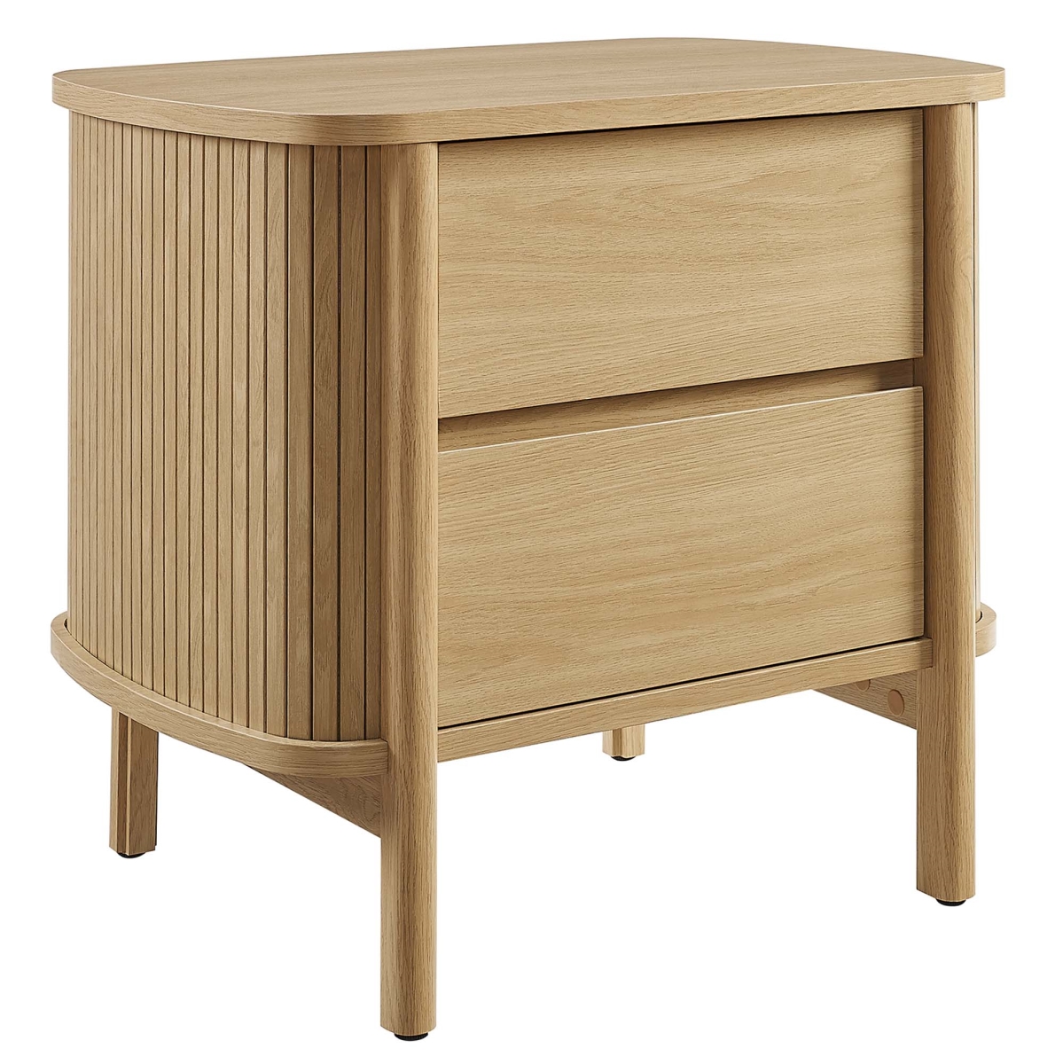 MOD-7158-OAK Cadence 2 Drawer Nightstand, Oak