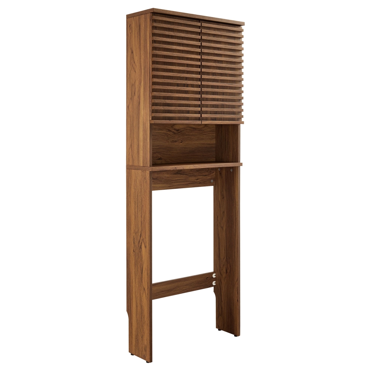 EEI-6853-WAL Render Over the Toilet Bathroom Storage Cabinet, Walnut